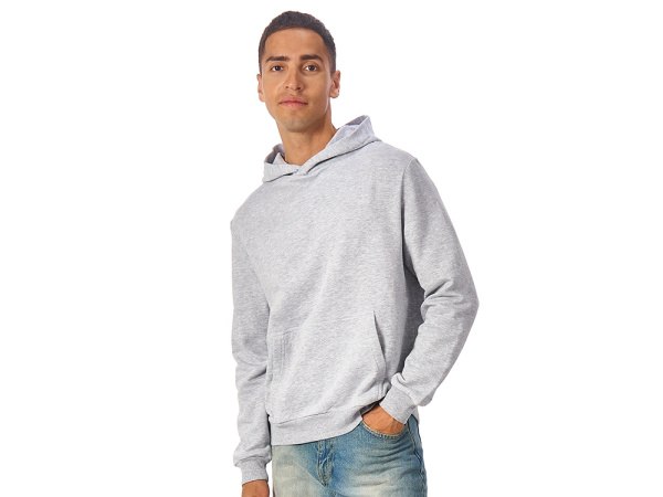 Толстовка с капюшоном «Monaco» унисекс, Размер XS, Цвет серый меланж