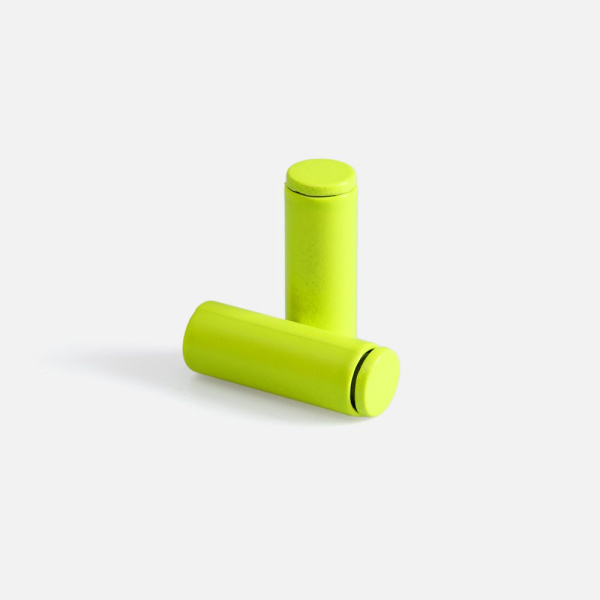 Наконечник для шнурка Nozzle, ver.2, желтый неон, 0,5x2 см
