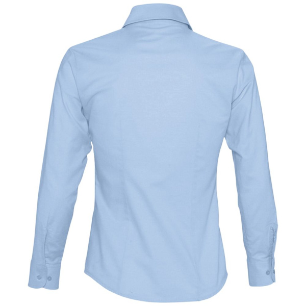 Рубашка женская с длинным рукавом Embassy, голубая, XS–3XL