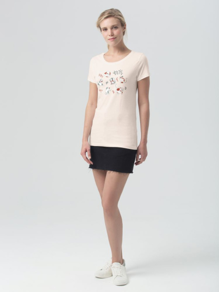 Футболка женская «Котэ», розовая, S–XL