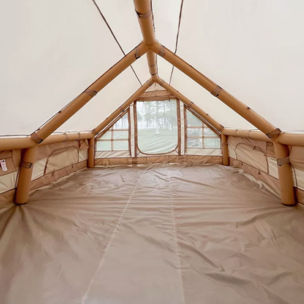 Палатка-дом походная на надувном каркасе вместительность до 12 человек