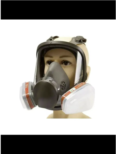 Маска респиратор полнолицевая защита от пыли краски химии