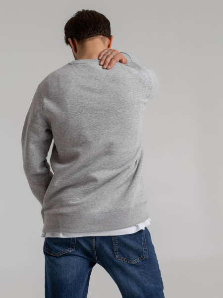 Свитшот унисекс King, серый меланж, XS–4XL