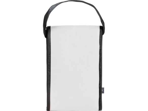 Сумка-холодильник Reviver на липучке из нетканого переработанного материала RPET, Цвет белый