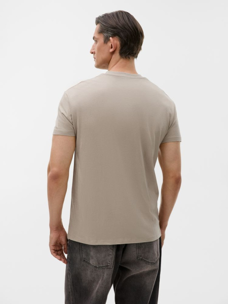Футболка унисекс Regent 150, серо-бежевая, XS–3XL