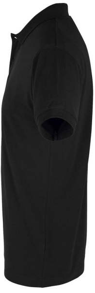 Рубашка поло мужская Perfect Men 180 черная, S–3XL