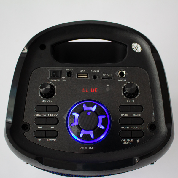Портативная bluetooth колонка Eltronic FIRE BOX 220 Watts арт. 20-42 с LED-подсветкой и RGB светомуз