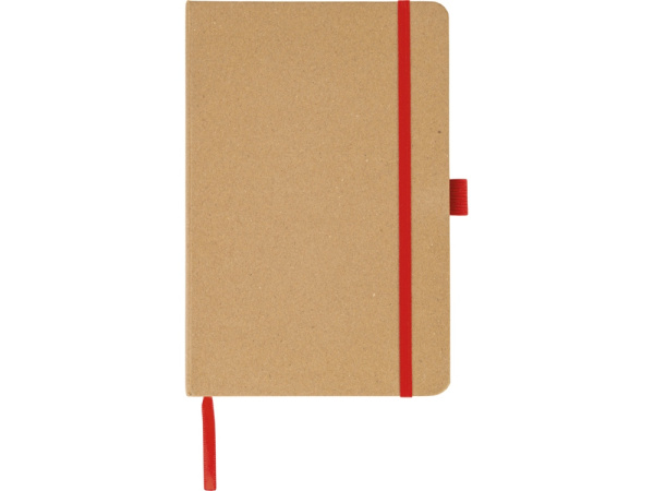 Блокнот A5 в твердой обложке «Sevilia Color», Цвет натуральный, красный