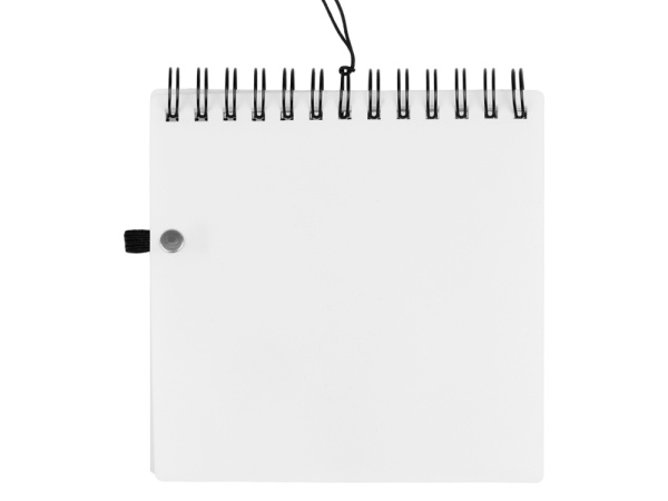 Блокнот А6 «Журналист» с ручкой, Цвет белый