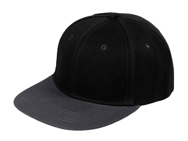 Бейсболка с прямым козырьком «Los Angeles 2.0», Цвет черный, серый меланж