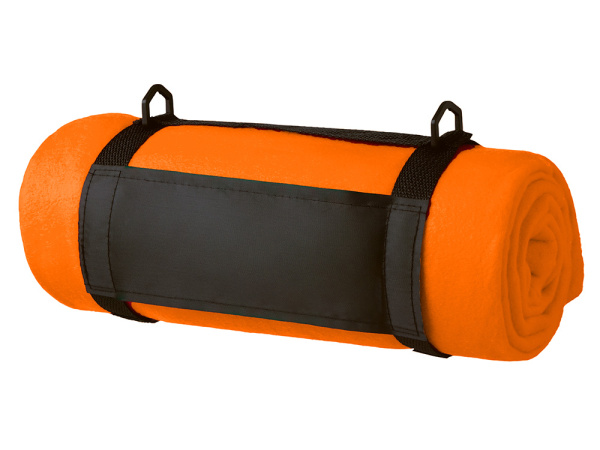 Плед «Нежность» с ремешком на плечо, Цвет оранжевый