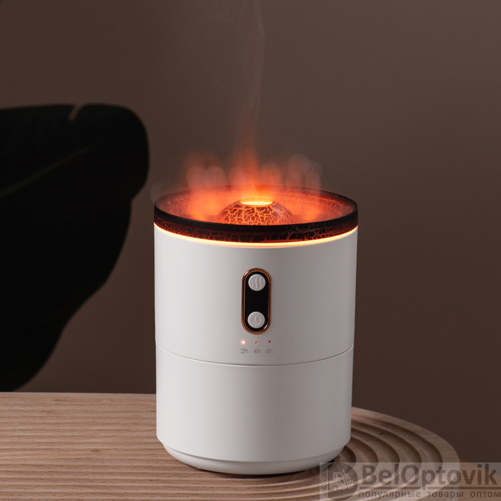 Светодиодный USB увлажнитель Volcano, белый