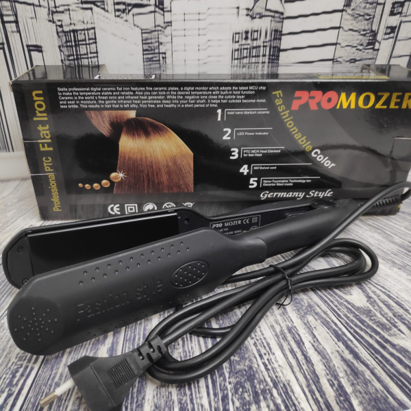 Инновационный утюжок - выпрямитель (плойка) для волос PRO MOZER с ультратонким дизайном, 4,5 см