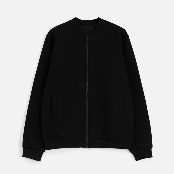 Бомбер унисекс Estado, черный, S–XL