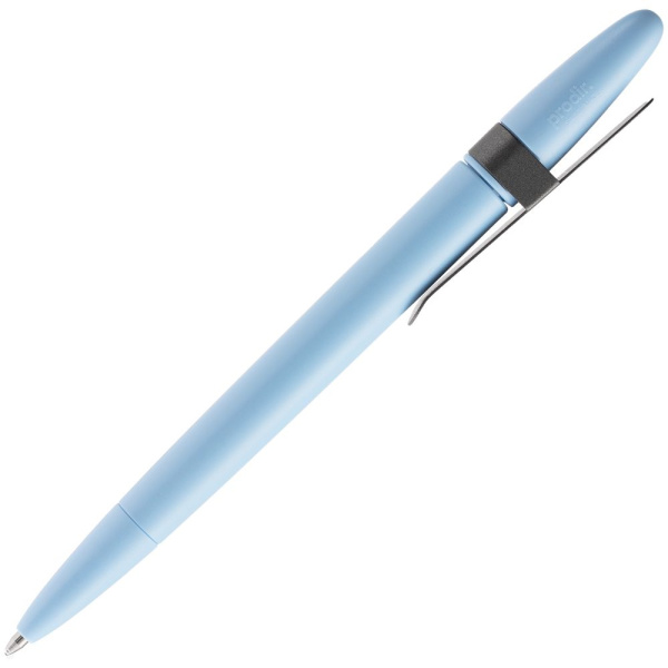 Ручка шариковая Prodir DS5 TSM Metal Clip, голубая с серым, 14,5х1,1 см
