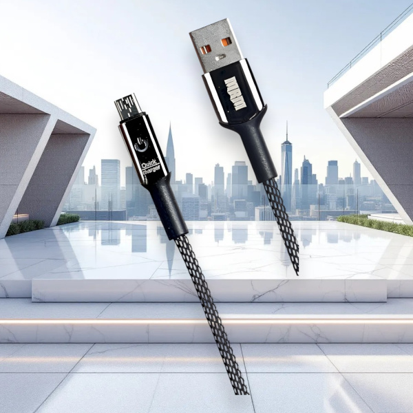 Кабель USB MRM MR32m USB-Micro, длина 1000мм, ток 3.1А, черный / Инновационная защита и эффективность зарядки