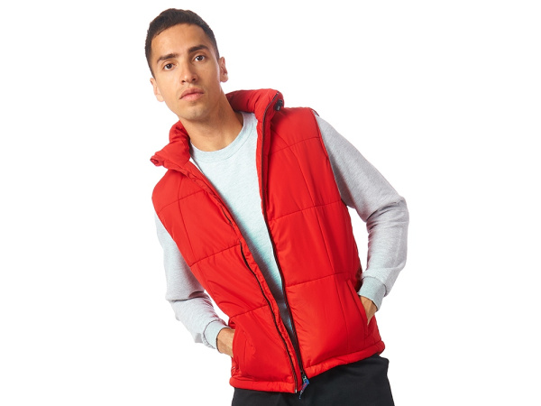 Жилет "Vigour" мужской, Размер M, Цвет красный/стальной