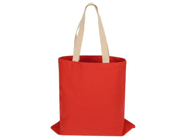 Сумка для шопинга «Steady» хлопковая с парусиновыми ручками, 260 г/м2, Цвет красный