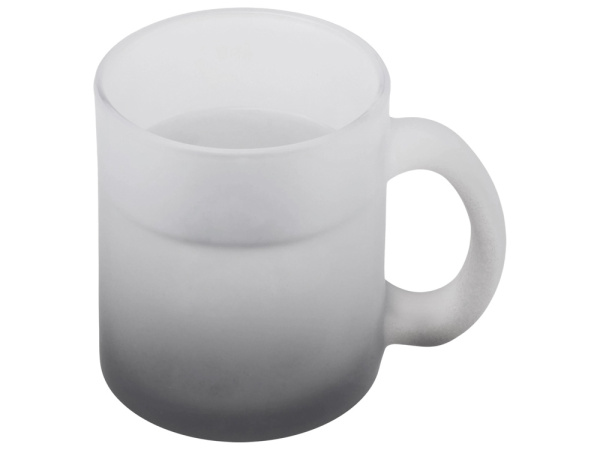 Стеклянная матовая кружка с градиентом для сублимации «Ombre Sub», Цвет черный