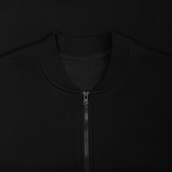 Бомбер унисекс Estado, черный, S–XL