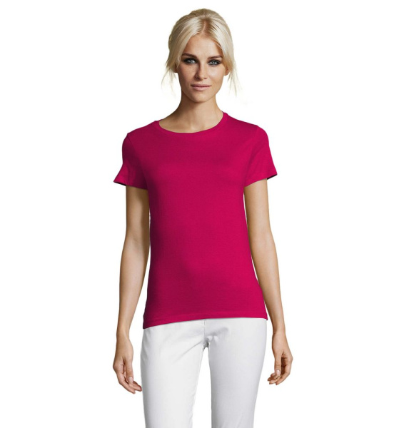 Футболка женская Regent Women, ярко-розовая (фуксия), S–XXL