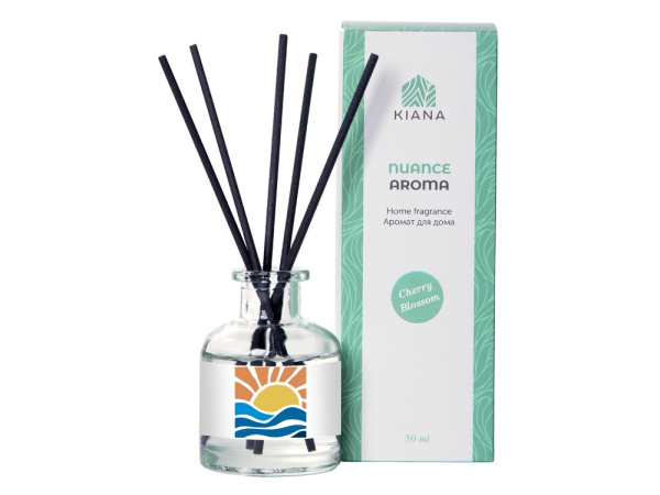 Ароматический диффузор «Cherry blossom», Цвет прозрачный, черный