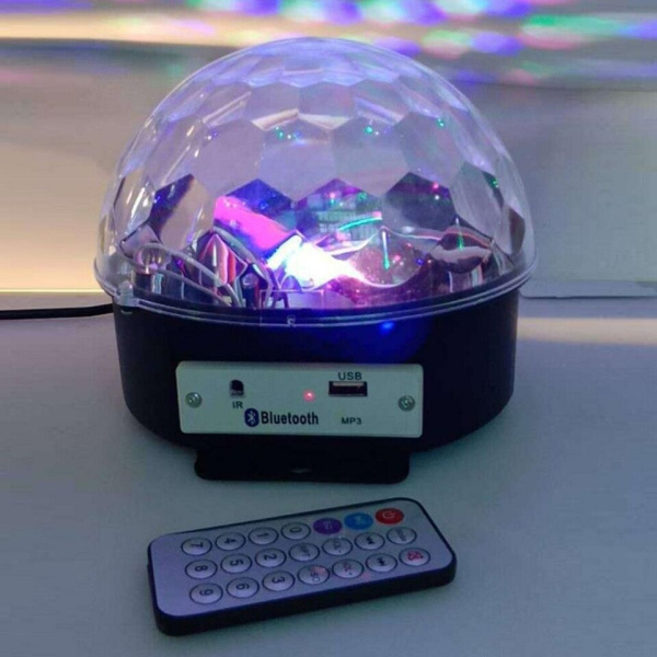 Светодиодная диско-лампа / Светильник диск для вечеринок и праздников в домашних условиях