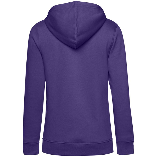 Толстовка с капюшоном женская BNC Inspire (Organic), фиолетовая, XS–XXL