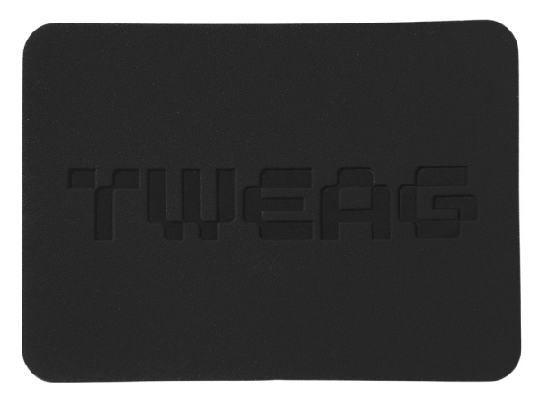 Патч «Прямоугольный», nubuk, Цвет черный