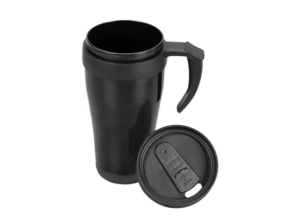 Термокружка «Silence», Цвет черный