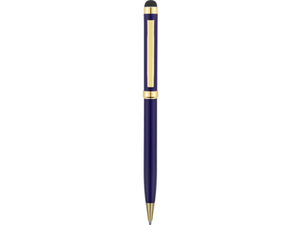 Ручка-стилус шариковая «Голд Сойер», Цвет синий/золотистый/черный