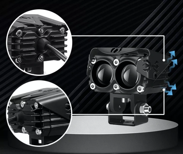 Светодиодные противотуманные фары 20W пыле- и водонепроницаемые