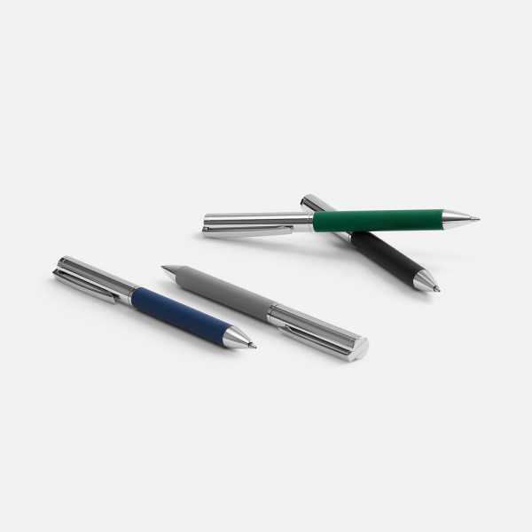 Ручка шариковая Eyeshot Soft Touch, темно-зеленая, 13,5х1 см