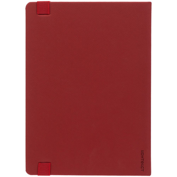 Ежедневник Peel, недатированный, красный, 15х21х1,8 см