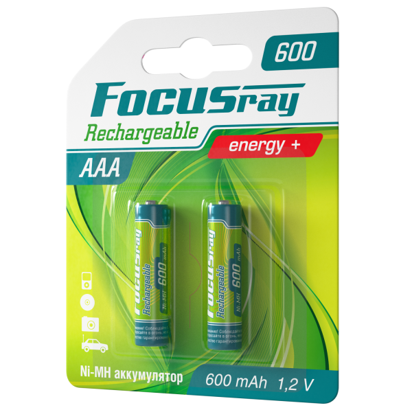 FOCUSray 600 mAH AAA 1/12/144 аккумулятор, шт (2 шт)