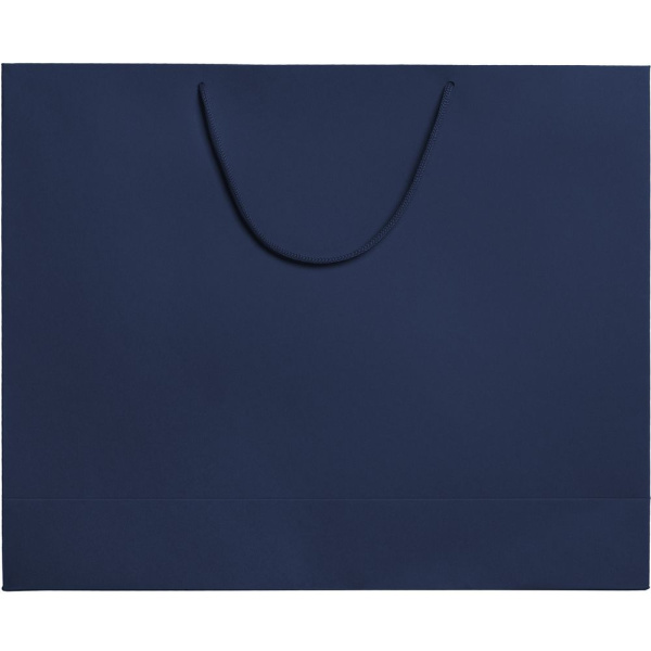 Пакет бумажный Ample Plus L, синий, 43х35х12 см