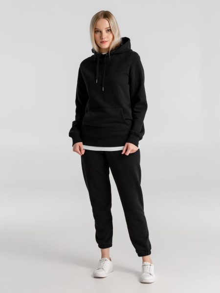 Толстовка с капюшоном унисекс King, черная, XS–4XL
