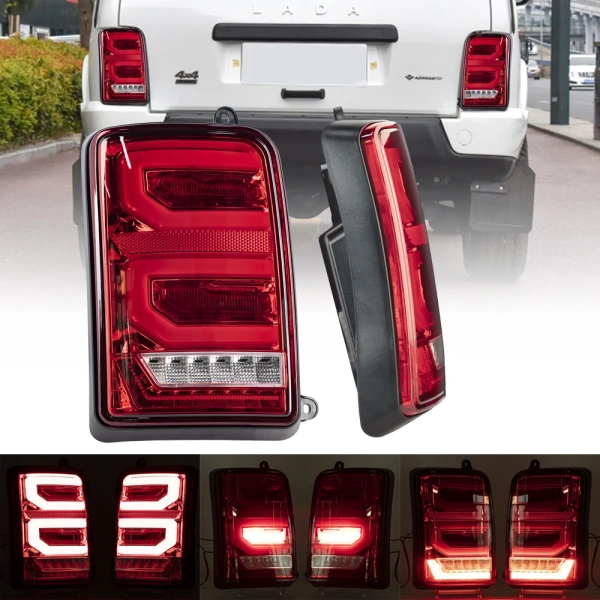 Задние светодиодные фонари 75W для Лада Нива 4x4, красные