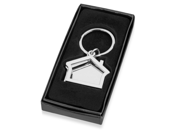 Брелок «Избушка», Цвет серебристый глянцевый