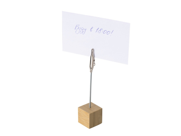 Держатель для заметок из бамбука «Kind reminder», Цвет натуральный