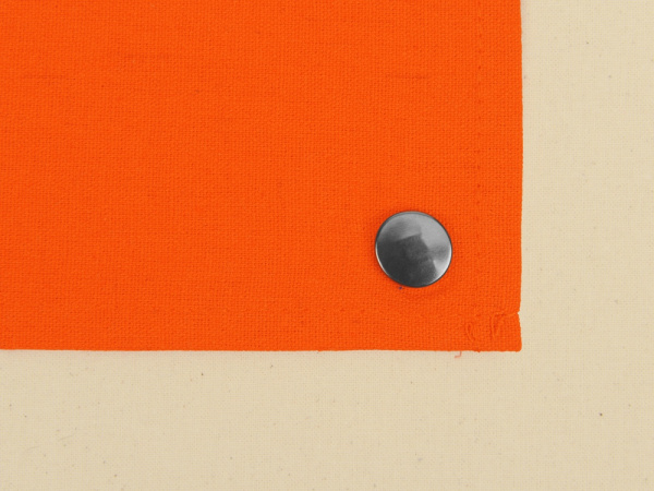 Складная хлопковая сумка для шопинга «Gross» с карманом, 180 г/м2, Цвет натуральный/оранжевый