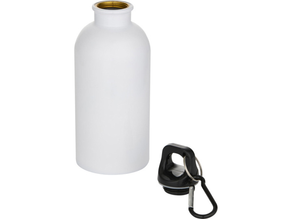 Бутылка «Oregon» для сублимации, переработанная сталь, 400 мл, Цвет белый