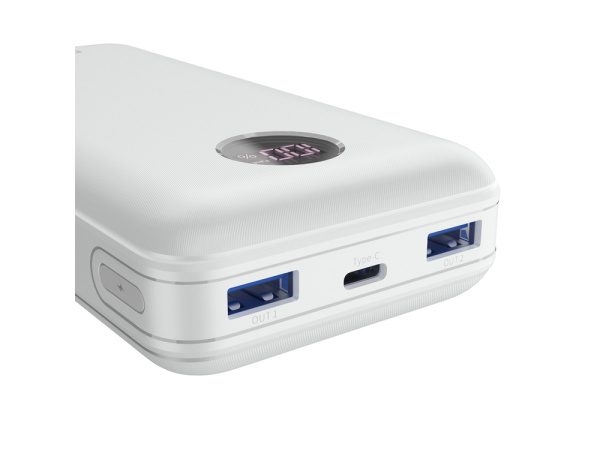 Внешний аккумулятор «PB-2002», 20000 mAh, Цвет белый