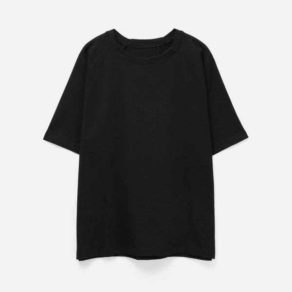 Футболка оверсайз унисекс Avenu, черная, XS–XXL