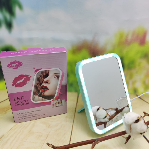 Настольное зеркало для макияжа с подсветкой Led Beauty Mirror (три режима яркости)