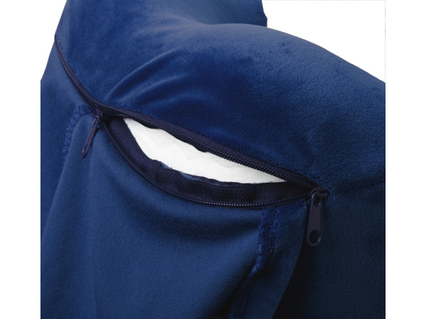 Подушка с эффектом памяти, с капюшоном «Dream Hood», Цвет синий