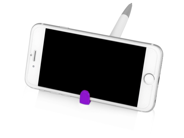 Ручка-подставка «Кипер», Цвет белый/фиолетовый