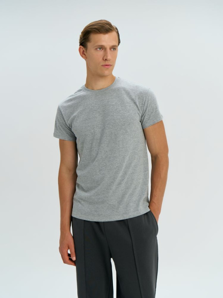 Футболка унисекс Regent 150, серый меланж, XXS–5XL