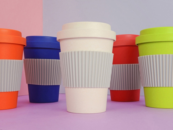 Термокружка из натуральных волокон «Muffin», Цвет черный