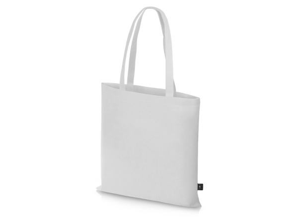 Сумка-шоппер Reviver из нетканого переработанного материала RPET, Цвет белый